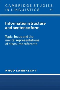 Information Structure and Sentence Form - Lambrecht, Knud