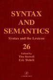 Syntax and the Lexicon