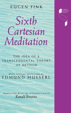 Cover Sixth Cartesian Meditation: The Idea of a Transcendental Theory of Method