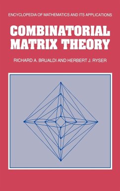 Combinatorial Matrix Theory - Brualdi, Richard A.; Ryser, Herbert J.; Richard a., Brualdi