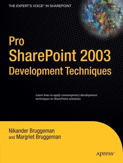 Pro SharePoint 2003 Development Techniques - Bruggeman, Margriet