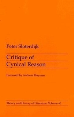 Critique Of Cynical Reason - Sloterdijk, Peter