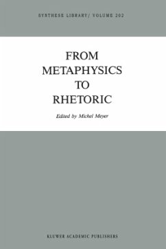 From Metaphysics to Rhetoric - Meyer, Michel (Hrsg.)