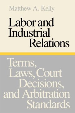 Labor and Industrial Relations - Kelly, Matthew A.