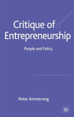 Critique of Entrepreneurship - Armstrong, Peter