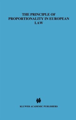 Cover The Principle of Proportionality in European Law, a Comparative Study