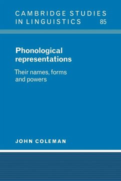 Phonological Representations - Coleman, John; John, Coleman