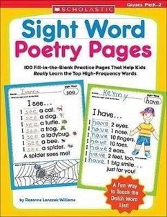 Sight Word Poetry Pages - Williams, Rozanne; Lanczak Williams, Rozanne