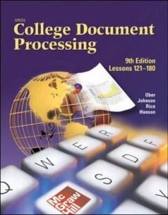 Gregg College Keyboarding & Document Processing (Gdp), Lessons 121-180, Student Text - Ober, Scot; Johnson, Jack E.; Zimmerly, Arlene