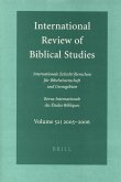 International Review of Biblical Studies, Volume 52 (2005-2006)