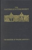 The Register of Walter Langton, Bishop of Coventry and Lichfield, 1296-1321: I