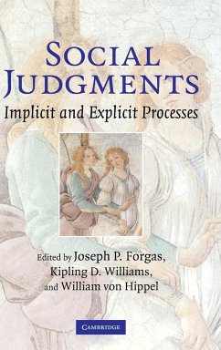 Social Judgments - Forgas, Joseph P. / Williams, Kipling D. / Hippel, William Von (eds.)