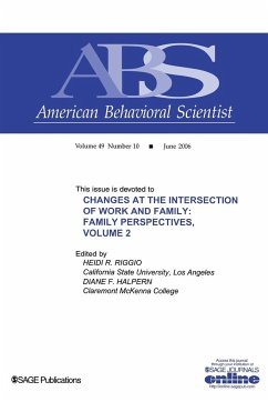 Changes at the Intersection of Work and Family, Volume 2 - Riggio, Heidi R.; Halpern, Diane F.