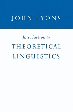 Introduction to Theoretical Linguistics - Lyons, John; John, Lyons