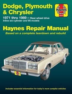 Dodge, Plymouth & Chrysler Rear-Wheel Drive 1971-89 - Haynes Publishing