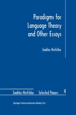 Paradigms for Language Theory and Other Essays - Hintikka, Jaakko