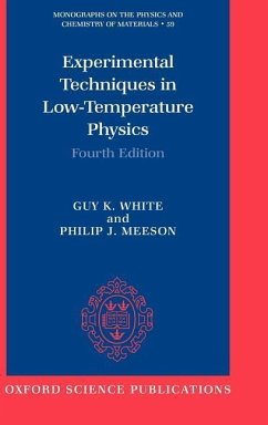 Experimental Techniques in Low-Temperature Physics - White, Guy K; Meeson, Philip