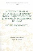 Actividad Teatral En La Región de Madrid Según Los Protocolos de Juan García de Albertos, 1634-1660: I