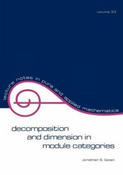 Decomposition and Dimension in Module Categories - Golan, Jonathan S
