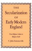 The Secularization of Early Modern England