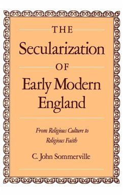 Cover The Secularization of Early Modern England