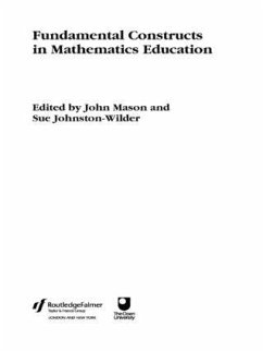 Fundamental Constructs in Mathematics Education - Johnston-Wilder, Sue (ed.)