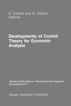 Developments of Control Theory for Economic Analysis - Carraro, C. / Sartore, D. (Hgg.)