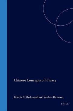 Chinese Concepts of Privacy