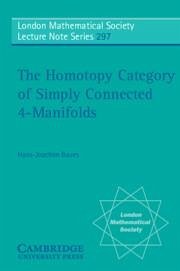 The Homotopy Category of Simply Connected 4-Manifolds - Baues, Hans-Joachim