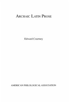 Cover Archaic Latin Prose