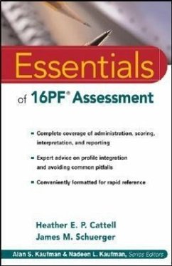 Essentials of 16PF Assessment - Cattell, Heather E P; Schuerger, James M