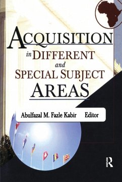 Acquisition in Different and Special Subject Areas - Katz, Linda S Acquisition in Different and Special Subject Areas - Katz, Linda S