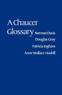 Cover A Chaucer Glossary