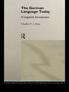 The German Language Today - Russ, Charles