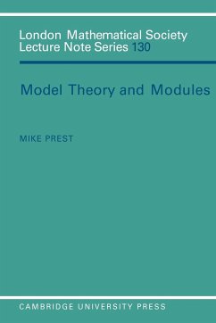 Model Theory and Modules - Prest, Mike; Prest, M.