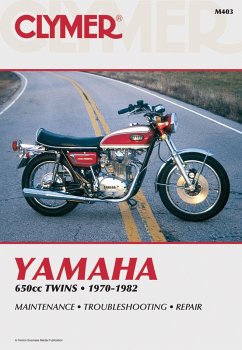 Cover Yamaha 650cc Twins Motorcycle, 1970-1982 Service Repair Manual
