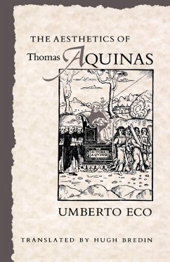 Cover The Aesthetics of Thomas Aquinas