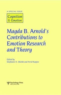 Magda B. Arnold's Contributions to Emotion Research and Theory - Shields, Stephanie (ed.)