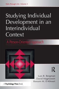 Studying individual Development in An interindividual Context - Bergman, Lars R; Magnusson, David; El Khouri, Bassam M