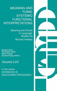 Meaning and Form - Butler, Christopher; Fawcett, Robin; Berry, Margaret