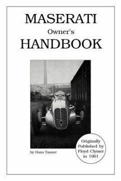 Maserati Owner's Handbook - Tanner, Hans