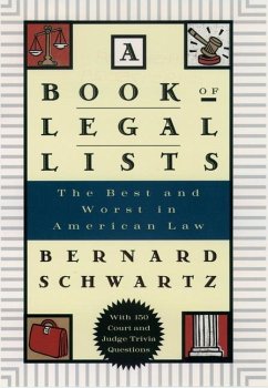 A Book of Legal Lists - Schwartz, Bernard