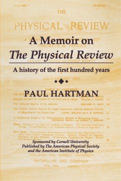 Cover A Memoir on the Physical Review