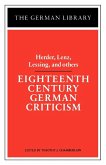 Eighteenth Century German Criticism