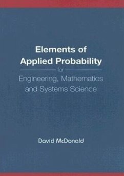 Elements of Applied Probability for Engineering, Mathematics and Systems Science - Mcdonald, David
