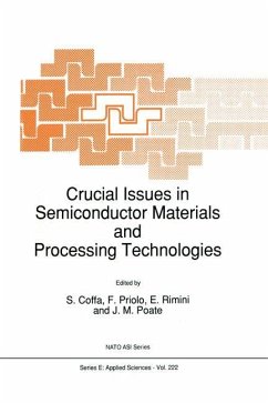 Crucial Issues in Semiconductor Materials and Processing Technologies - Coffa, S. / Priolo, F. / Rimini, Emanuele / Poate, J.M. (Hgg.)