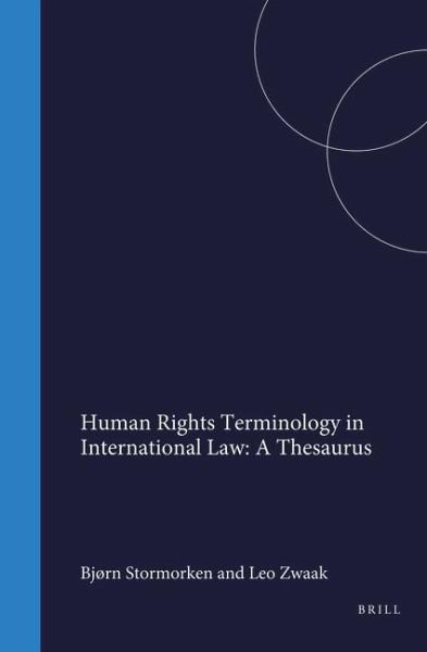 Human Rights Terminology in International Law: A Thesaurus