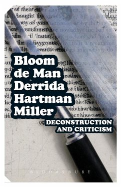 Deconstruction and Criticism - Bloom, Prof. Harold; Man, Paul de; Derrida, Jacques