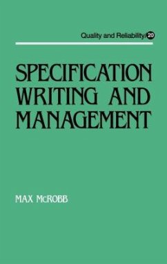 Specification Writing and Management - Mcrobb, Max