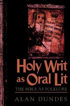Holy Writ as Oral Lit - Dundes, Alan